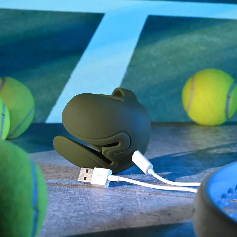 Zero Tolerance NUTTY BUDDY - Olive USB Rechargeable Vibrating Cock & Balls Ring - Take A Peek