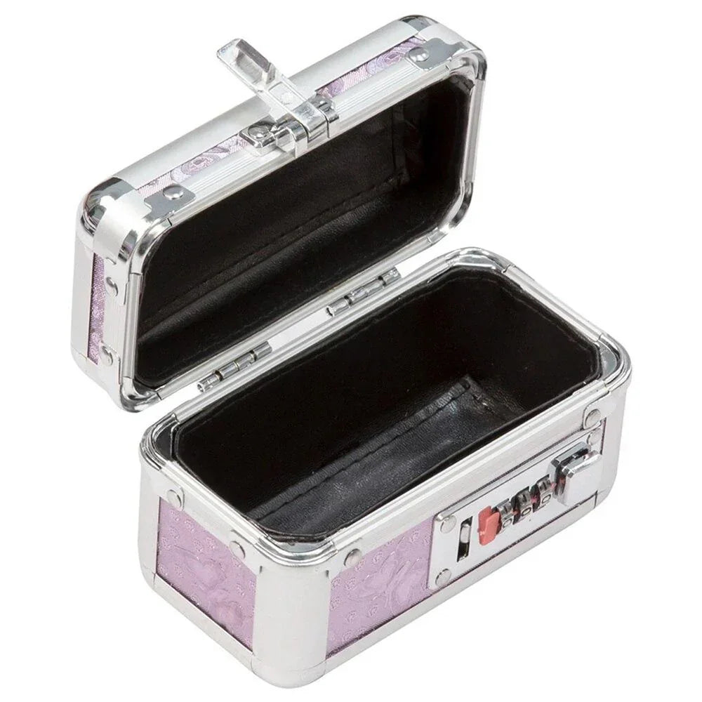 LOCKABLE VIBRATOR CASE - Purple - Mini - Take A Peek