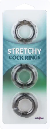 Stretchy Cockrings (Smoke) - Take A Peek