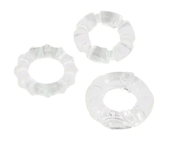 Stretchy Cockrings (Clear) - Take A Peek