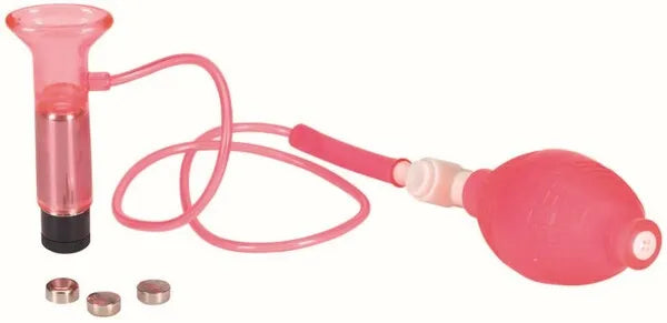 Vibrating Clitoral Pump (Pink) - Take A Peek