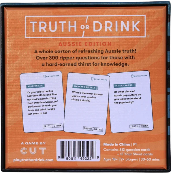 Truth or Drink On The Turps Aussie Edition - Take A Peek