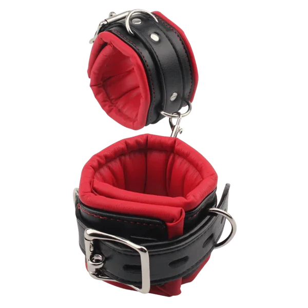 Super Soft Ankle Cuffs (Red/Black)-CN-632196375