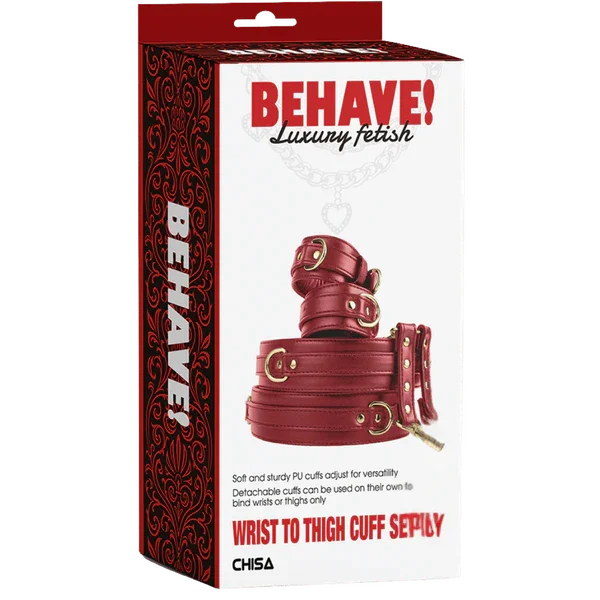 Wrist to Thigh Cuff Set (Red)-CN-889273215