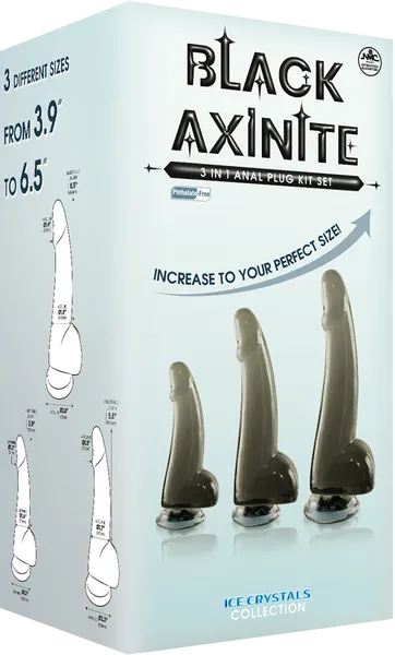 3 In 1 Anal Plug Kit Set (Smoke)-FKQ031A000-041