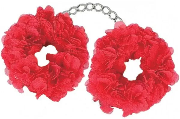 Blossom Luv Cuffs (Red) - Take A Peek