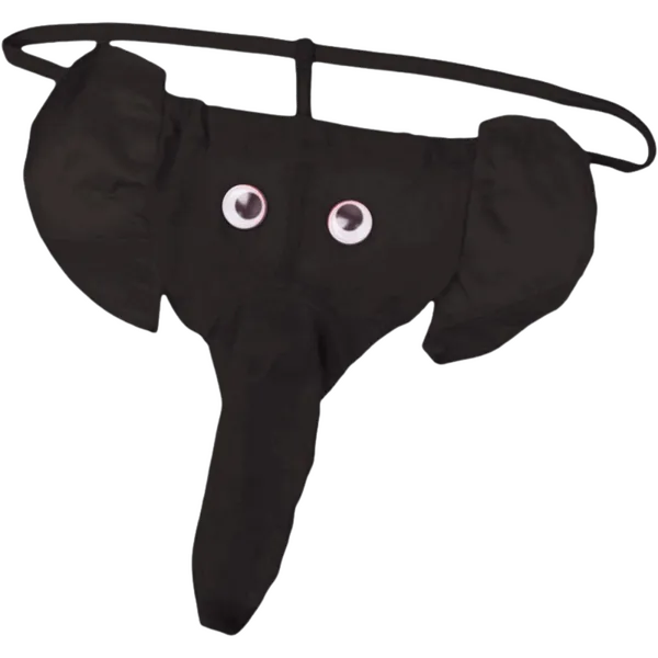 Elephant Thong (Black) - Take A Peek