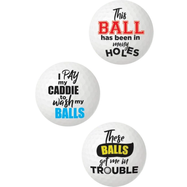Balls Deep - Novelty Golf Balls - Take A Peek
