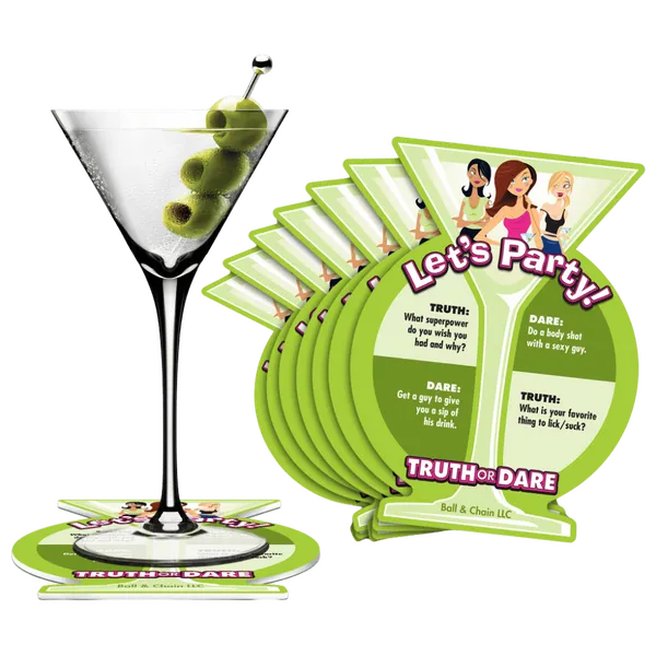 Truth or Dare Party Coasters - Take A Peek