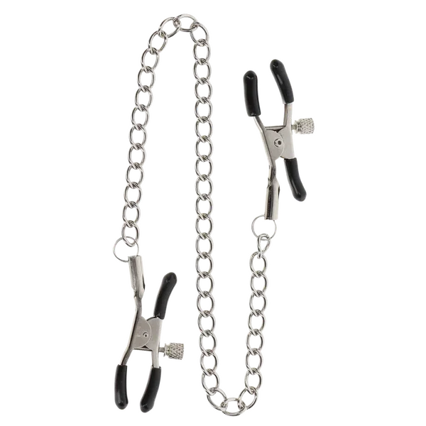 Adjustable Clamps With Chain (Silver) - Take A Peek