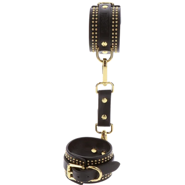 Studded Wrist Cuffs Set (Black) - Take A Peek