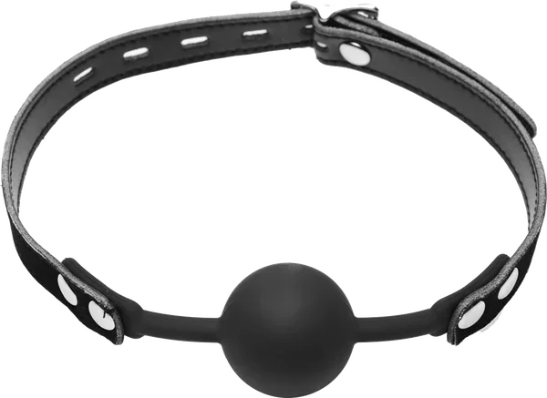 Premium Hush Locking Silicone Comfort Ball Gag-AE236
