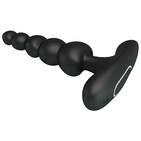 Corban - Rechargeable Butt Plug (Black)-BI-040174
