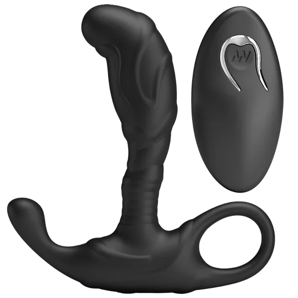 Remote Control Prostate Massager (Black)-BI-040198W
