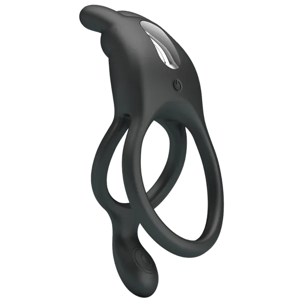Rechargeable Dwayne Cockring (Black) - Take A Peek
