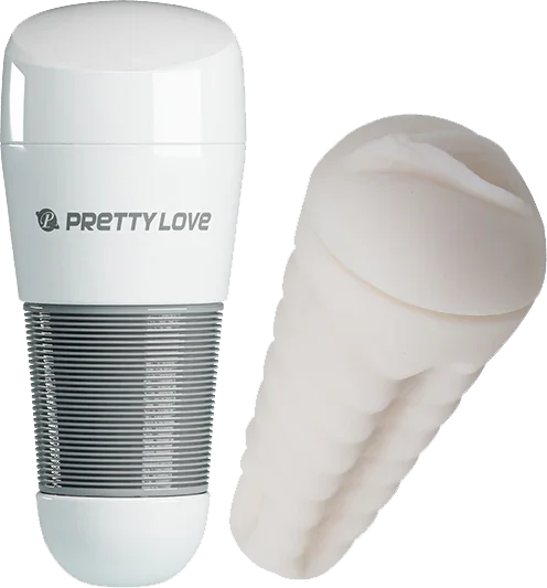 Kitty Vagina Masturbator (White) - Take A Peek