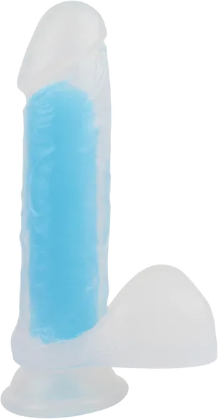 Neon Billy 7.6" (Glow Blue) Plus Free Clean Vibe - Take A Peek