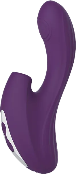 Zirconia Sucking & Knocking Vibrator (Purple) - Take A Peek