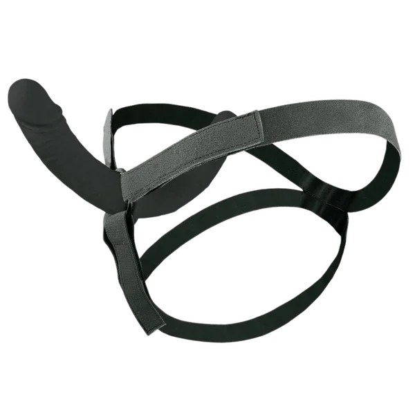 Ultra Lover - Double Dong with Harness (Black)-FNQ003A000-010