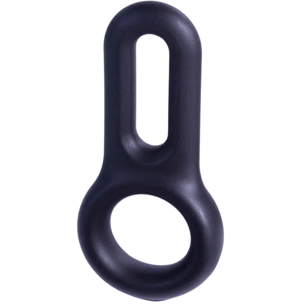 Silicone Cock & Ball Ornament - (Black) - Take A Peek