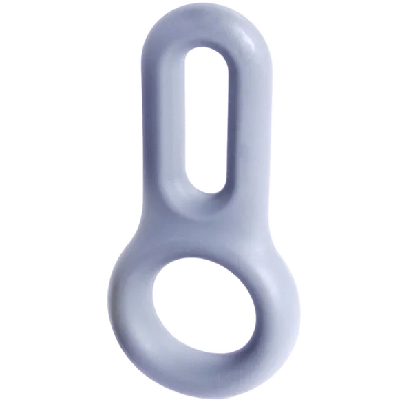 Silicone Cock & Ball Ornament - (Grey) - Take A Peek