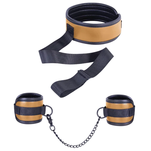 Collar With Handcuffs (Brown)-FNS012A000-023