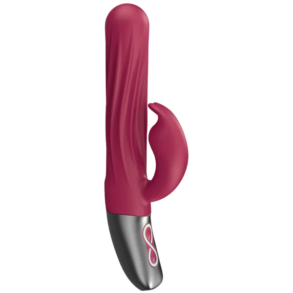 Thrusting Rabbit Rechargeable Silicone Vibrator (Pink) - Take A Peek