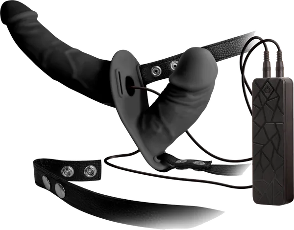 Double Thruster Strap-on (Black) - Take A Peek