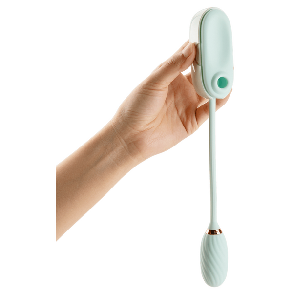 LOUIS - Suction & Vibrating Massager (Teal)-4897127060453