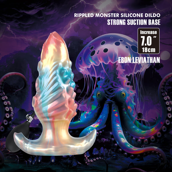 Ebon Leviathan 7" (White/Pink)-BW-008185