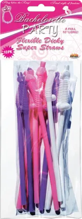 12" Dicky Straws (10 Pieces) - Take A Peek