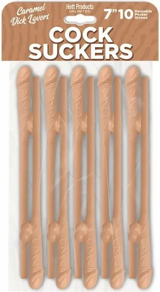 Cocksucker Reusable Straws (Caramel Colored) - Take A Peek