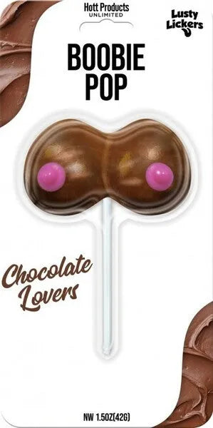 Lusty Lickers Boobie Pop (Chocolate)-HP-3529
