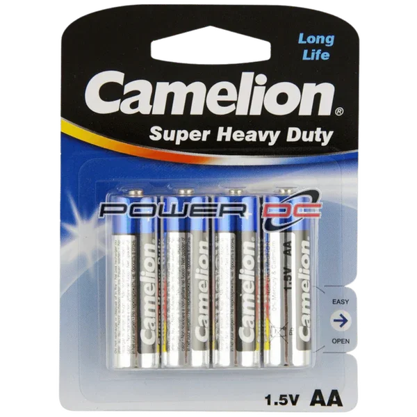 Super Heavy Duty Batteries AA (4 Pack) (12 X Display)-R6P-BP4B-DISPLAY