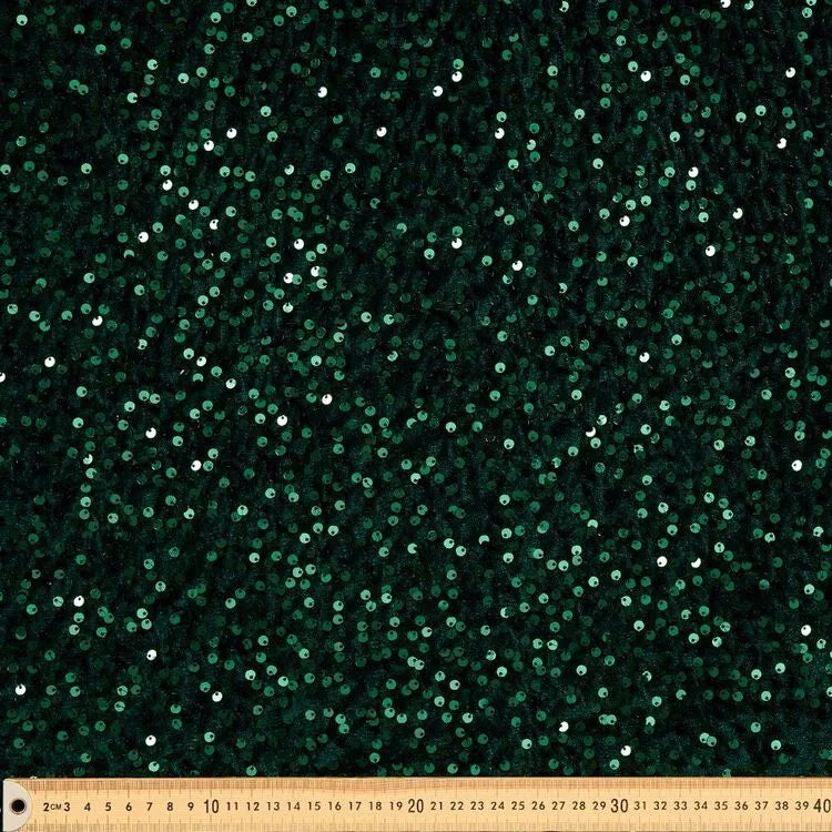 PINE GREEN SEQUIN CHAIN SPIKE BALL WITH RINGS - Take A Peek