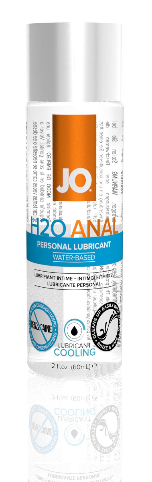 JO Anal H2O Cool 2 Oz / 60 ml - Take A Peek