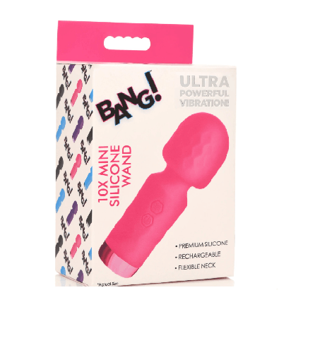 BANG! 10X Mini Silicone Wand - Pink - Take A Peek