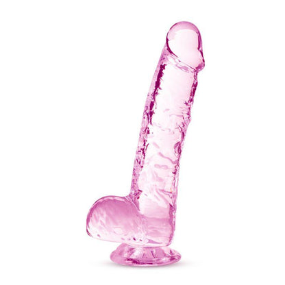 Naturally Yours 6" Crystaline Dildo Rose - Take A Peek