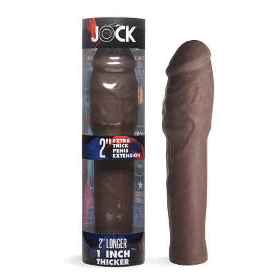 JOCK Extra Thick 2" Penis Extension Sleeve - Dark - Take A Peek