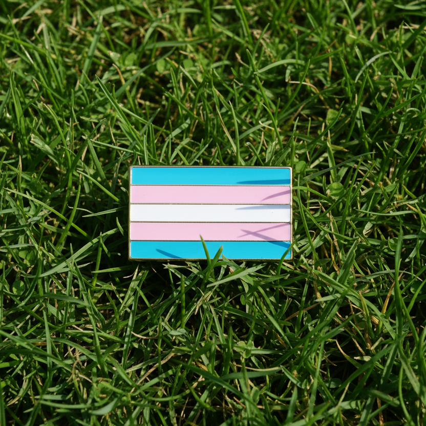 Transgender pride Enamel Pin - Take A Peek