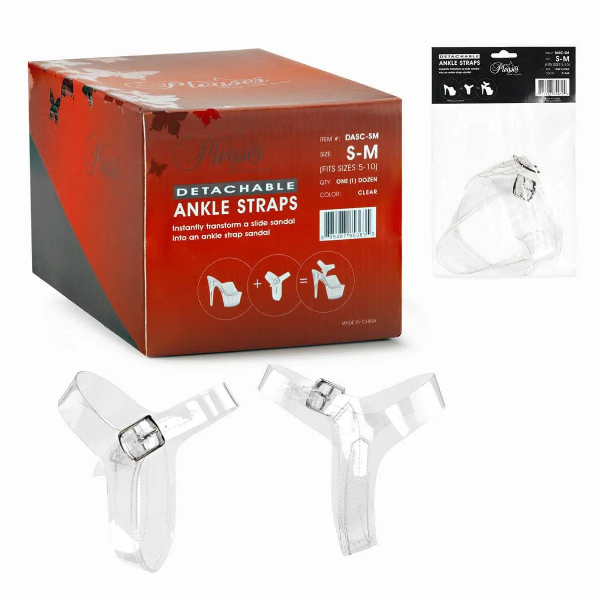 DETACHABLE ANKLE STRAPS ONE PAIR S-M - Take A Peek