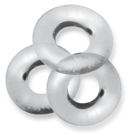 Fat Willy 3 Pc Jumbo Cockrings Clear - Take A Peek