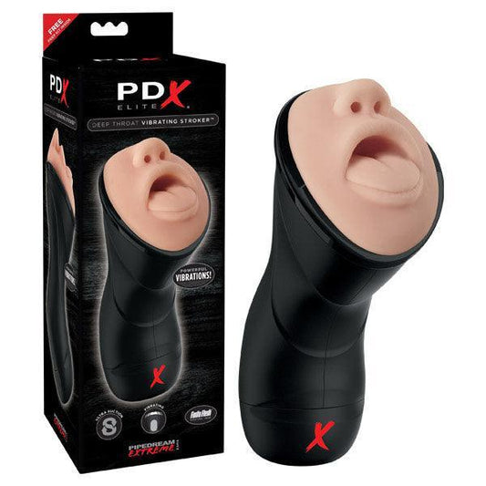 PDX Elite Deep Throat Vibrating Stroker - Take A Peek