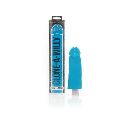 Clone-A-Willy Vibrator (Glow In The Dark) (Blue) - Take A Peek