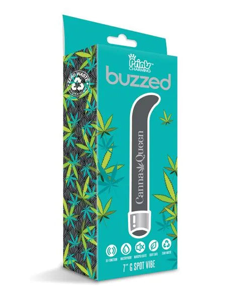 Prints Charming Buzzed 7" G Spot Vibe Canna Queen - Take A Peek