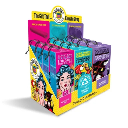 Pleasure Package 12 Piece P.O.P., Assorted w/storage bag - Take A Peek