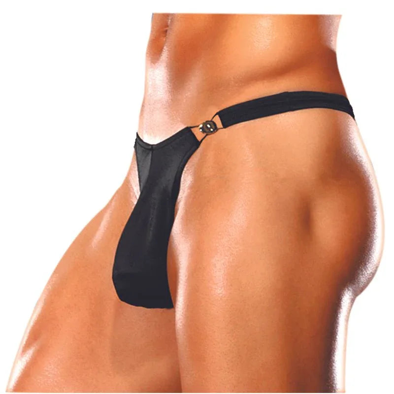 Male Power Spandex Quick Release Bong Clip Thong - Take A Peek