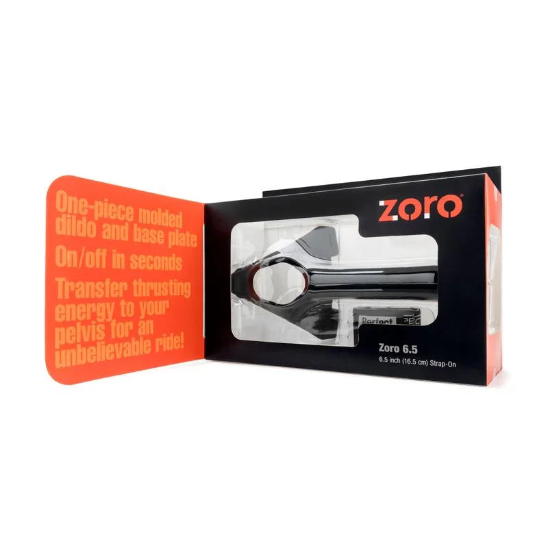 Zoro Strap-On 6.5in Black - Take A Peek