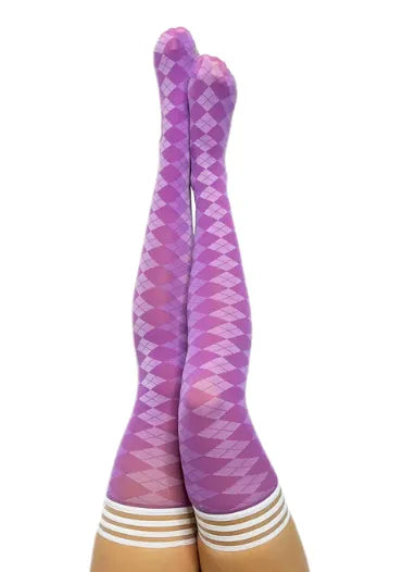 KIXIES PAR 4 - PURPLE ARGYLE SIZE B - Take A Peek