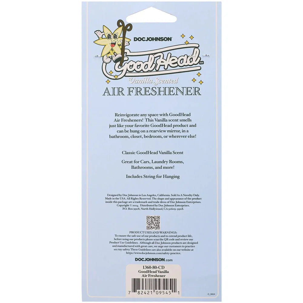 GoodHead Air Freshener - Vanilla - Vanilla Scented Air Freshener - Take A Peek
